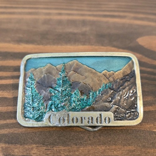Colorado state metal belt - state,