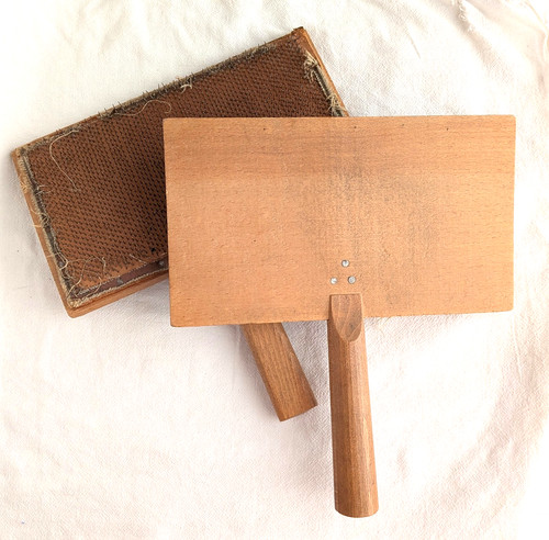 Vintage hand wool carders - hand,