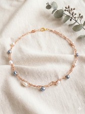 Copper Pearl Chocker Necklace