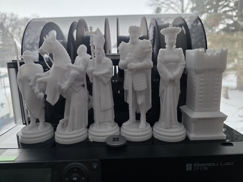 Medieval crusader chess set - medieval,