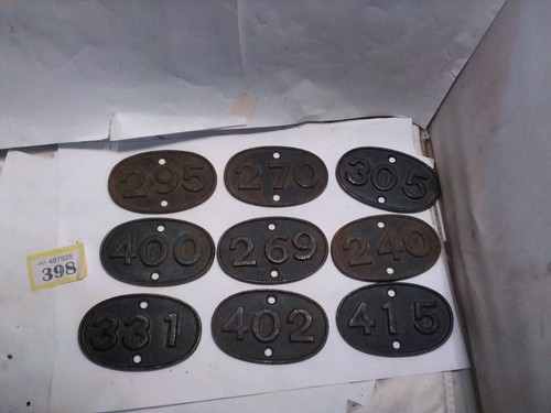 Cast iron numbers railway - cast,