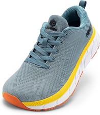 FitVille Wide Fit Trainers for Men Arch Support Road Running Shoes Lightweight