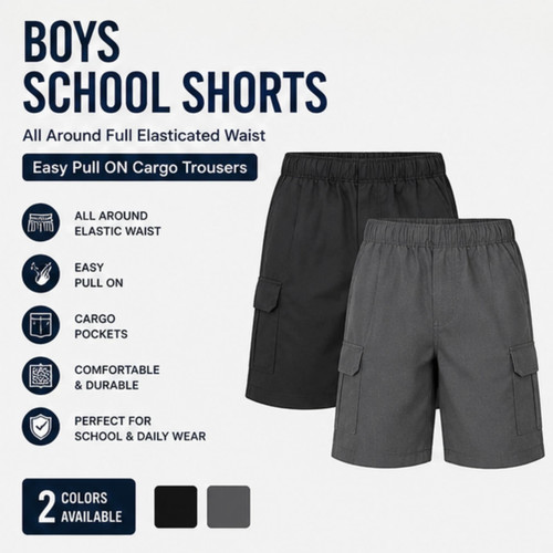 Boys school shorts all around - shorts,