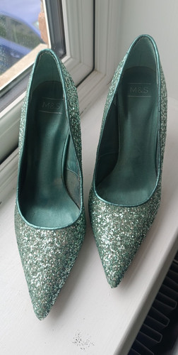 Marks spencer green glitter - marks,