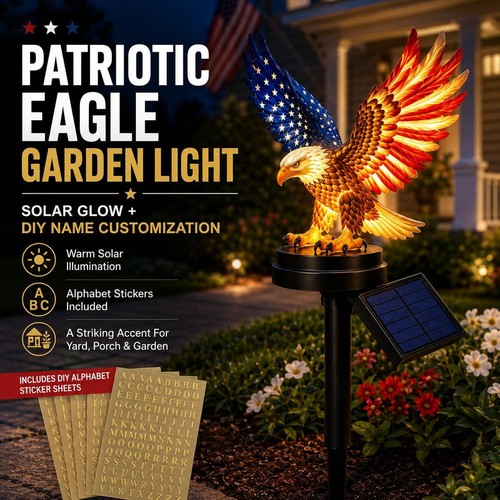 Solar eagle garden light yard - eagle,