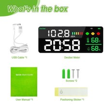 Decibel Meter Wall Mounted LCD