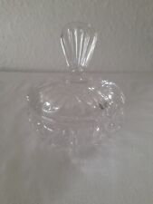 Vintage Clear Cut Glass Powder