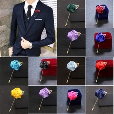 Floral Corsage Rose Lapel Pin