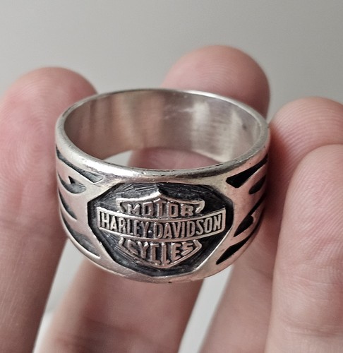 Vtg 90s sterling silver harley - 90s,