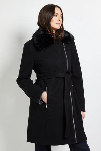 Wallis black coat womens - black,