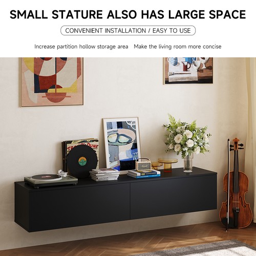 Black section floating - floating, shelf