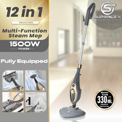 Steam mop handheld - 12-in-1,