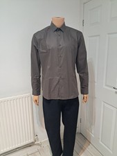 Ventuno 21 Men's Slim Fit Brownish Long-Sleeved Shirt – Size L Preowned