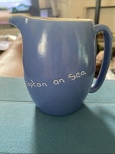 New Devon Pottery, Newton Abbot. Blue. Hopton On Sea 4” Jug