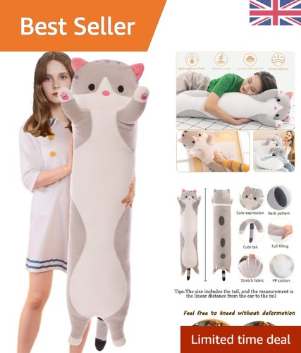 Soft long cat hugging - long,