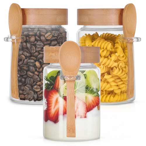 Piece airtight glass storage - airtight,