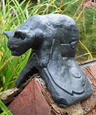 Cat Roof finial 90° angled decorative ridge tile frost proof stone ornament