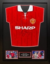 FRAMED ROY KEANE SIGNED MANCHESTER UNITED 1994 FOOTBALL SHIRT COMES COA & PROOF