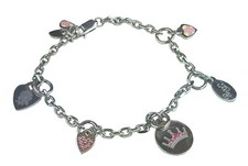 ENGLAND RUGBY Charm Bracelet Womens Jewellery Diamante GIFT IDEA