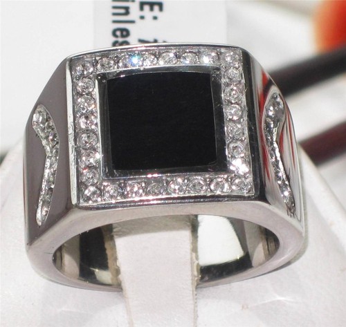 Mens onyx ring - , pinky