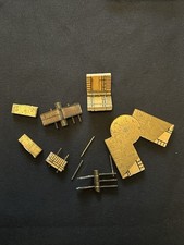 Vintage Boxwood Folding Ruler Brass Parts