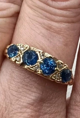 Antique edwardian 18ct gold - edwardian,