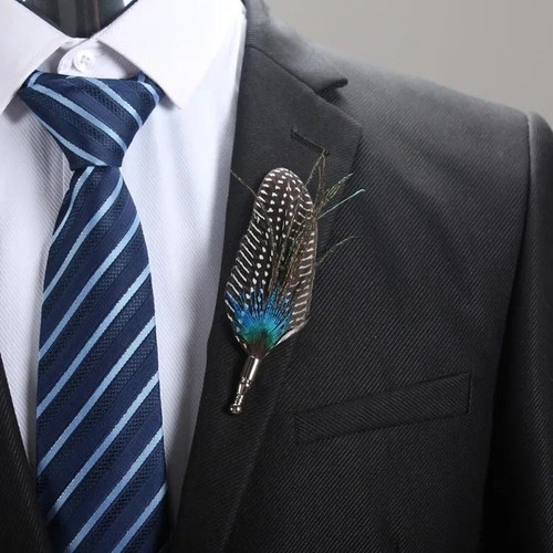 Brooch pin peacock pheasant - peacock,