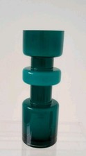 TURQUOISE CASED GLASS HOOPED