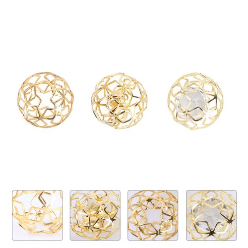 Golden parrot ball - golden, set