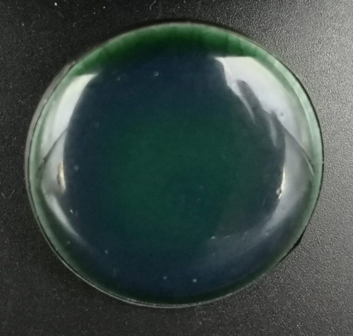 Green ruskin set silver - green, pin