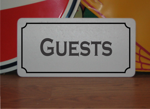Guest metal sign for - metal, church