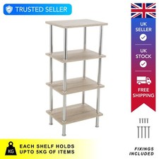 Shelving Unit 4 Tier, Wood