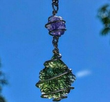 MOLDAVITE & TANZANITE Necklace