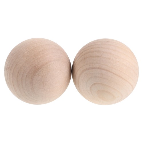 2pcs wooden round - ,
