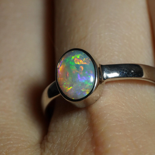 Australian opal ring - opal,