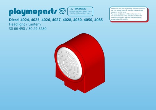 Playmobil train headlight - train,
