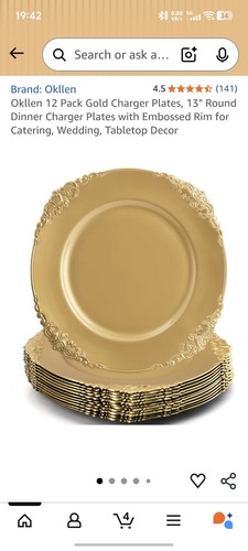 Gold wedding charger plates - wedding,