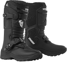 THOR MINI PEE WEE BOOTS YOUTH BLITZ XP MOTOCROSS MX BIKE kids childs - BLACK
