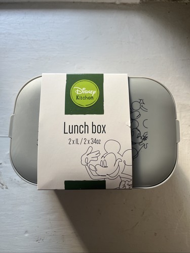 Grey disney kitchen lunch box - disney,