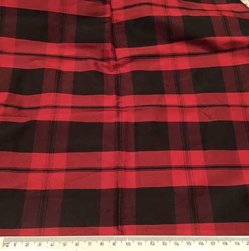 100 silk red black - 100%,
