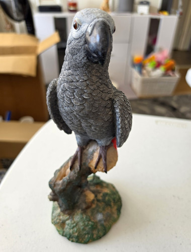 Parrot african grey statue - ,