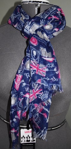 Nwt lulu guinness - oblong, scarf