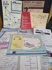 East Kent Bus Service Maps Flyers 1987 Job Lot Timetable Canterbury Margate Deal