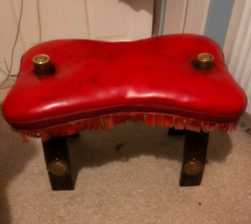 Vintage red leather camel