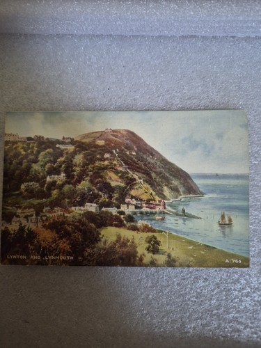Vintage postcard lynton and - vintage,