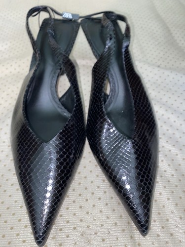Black snakeskin textured - black, snakeskin-textured