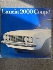 Lancia Coupe 2000 Brochure 1971