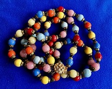 Vintage Czech glass harlequin