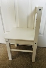 Ikea Children’s Chair White Kritter in Fair Condition IKEA CHAIR