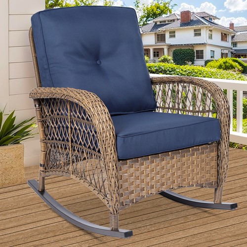 Patio rocking chair rattan - rocking,
